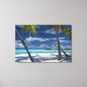 Tropische Strände | Sandstrand, Malediven Leinwanddruck (Vorderseite)