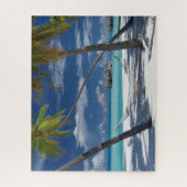 Tropische Strände | Sandstrand, Malediven Puzzle (Vertikal)