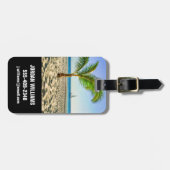 Tropische Strände | Segelboot, Palm Tree, Aruba Gepäckanhänger (Vorderseite horizontal)