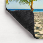 Tropische Strände | Segelboot, Palm Tree, Aruba Mousepad (Ecke)