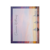 Tropische Strände | Segelboote, Philippinen Notizblock (Rotiert)