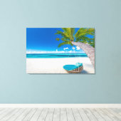 Tropische Strände | Sonnenuntergang in tropischer  Leinwanddruck (Insitu (Holzboden))