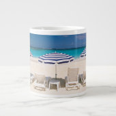 Tropische Strände | Tropischer Strandanguilla Jumbo-Tasse (Vorderseite)