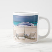 Tropische Strände | Tropischer Strandanguilla Jumbo-Tasse (Rechts)