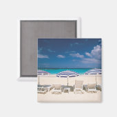 Tropische Strände | Tropischer Strandanguilla Magnet (Vorderseite/Rückseite)