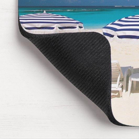 Tropische Strände | Tropischer Strandanguilla Mousepad (Ecke)