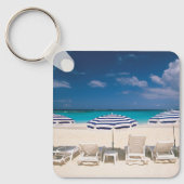 Tropische Strände | Tropischer Strandanguilla Schlüsselanhänger (Vorderseite)