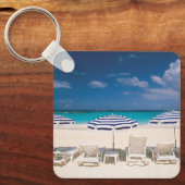 Tropische Strände | Tropischer Strandanguilla Schlüsselanhänger (Vorderseite)