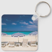 Tropische Strände | Tropischer Strandanguilla Schlüsselanhänger (Rückseite)