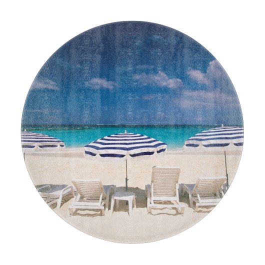 Tropische Strände | Tropischer Strandanguilla Schneidebrett (Vorderseite)