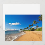 Tropische Strände | Wailea, Maui, Hawaii Dankeskarte (Vorne/Hinten)