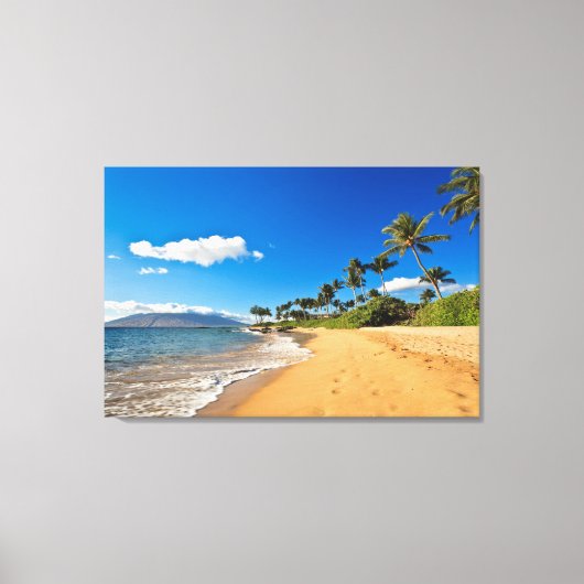 Tropische Strände | Wailea, Maui, Hawaii Leinwanddruck (Vorderseite)