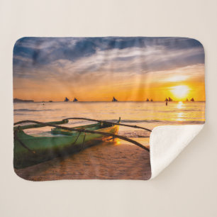 Tropische Strände Weißer Strand von Boracay Sherpadecke