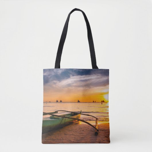 Tropische Strände | Weißer Strand von Boracay Tasche (Vorderseite)