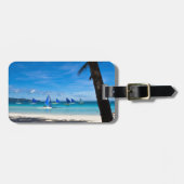 Tropische Strände | White Beach Boracay Philippine Gepäckanhänger (Vorderseite horizontal)