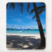 Tropische Strände | White Beach Boracay Philippine Mousepad (Vorne)