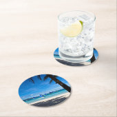 Tropische Strände | White Beach Boracay Philippine Runder Pappuntersetzer (Vor Ort)