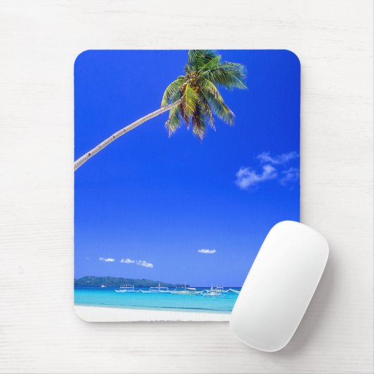 Tropische Strände | White Beach, Phillipse Mousepad (Mit Mouse)