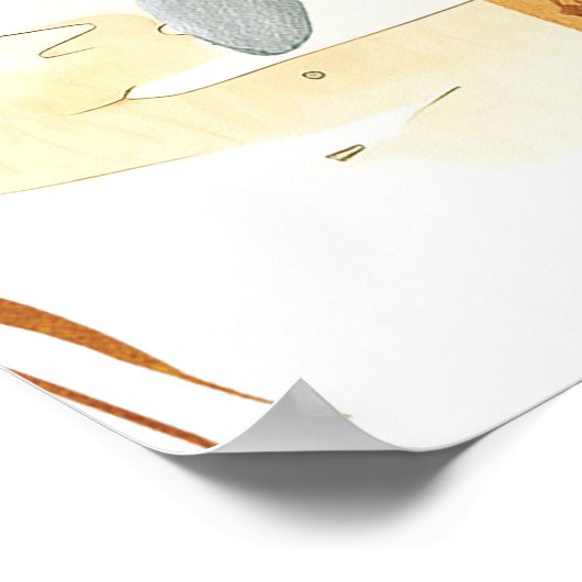 tropische Strandflorchen 80 Willkommenspopster Poster (Ecke)