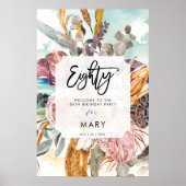 tropische Strandflorchen 80 Willkommenspopster Poster (Vorne)