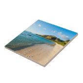 Tropische Strandlandschaft, Fidschi Fliese (Seite)