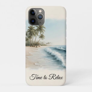 Tropische Strandlandschaft im Wasserfarbenstil Case-Mate iPhone Hülle