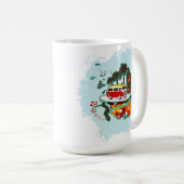 tropische Strandlandschaft Kaffeetasse (VorderseiteRechts)
