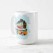 tropische Strandlandschaft Kaffeetasse (Vorderseite Links)