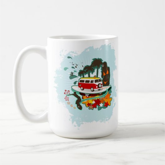 tropische Strandlandschaft Kaffeetasse (Links)