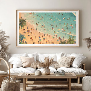 tropische Strandlandschaft Küstensommer Poster