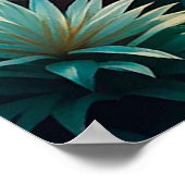 Tropische Strandlandschaft mit lebhaften Blume Poster (Ecke)