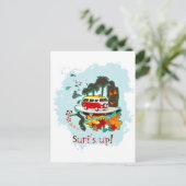 tropische Strandlandschaft Postkarte (Stehend Vorderseite)