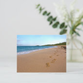 tropische Strandlandschaft Postkarte (Stehend Vorderseite)