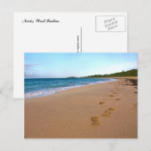 tropische Strandlandschaft Postkarte (Vorne/Hinten)