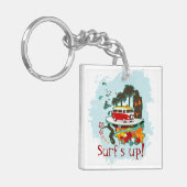tropische Strandlandschaft Schlüsselanhänger (Vorderseite links)