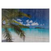 tropische Strandlandschaft Schneidebrett (Vorderseite)