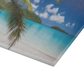 tropische Strandlandschaft Schneidebrett (Ecke)