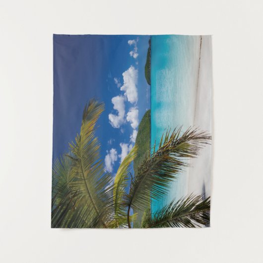 tropische Strandlandschaft Wandteppich (Vorderseite)