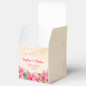 Tropische Strandlichter Wasserfarbenhochzeit Geschenkschachtel (Geöffnet)