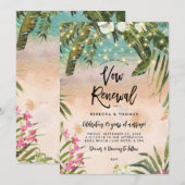 Tropische Strandorchideen - Aufforderung zur Erneu Einladung (Vorne/Hinten)