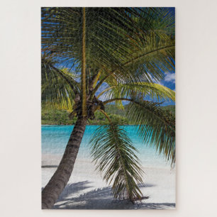 Tropische Strandpalme Puzzle