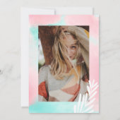 Tropische Strandpalme Süß 16 Einladung (Rückseite)