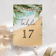 Tropische Strandpalmen-Lichterkette Hochzeit