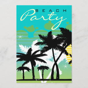Tropische Strandparty Einladung