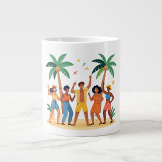 Tropische Strandparty Freunde Sommerfeier Jumbo-Tasse
