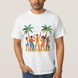Tropische Strandparty Freunde Sommerfeier T-Shirt