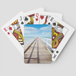 Tropische Strandpier-Klassiker Spielkarten