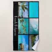 Tropische Strandpostkarte des Strandtuch (Vorderseite)