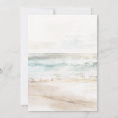 Tropische Strandprotea 50. Geburtstagsparty Einladung (Rückseite)