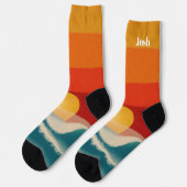 Tropische Strandsocken Socken (Linkes Detail)